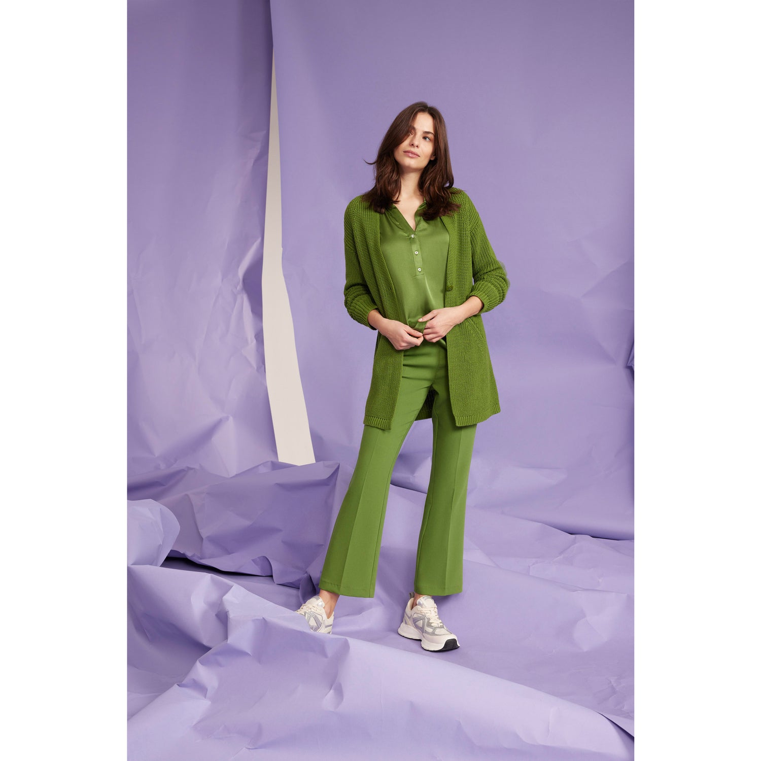 Thyme Green Shortened Trousers