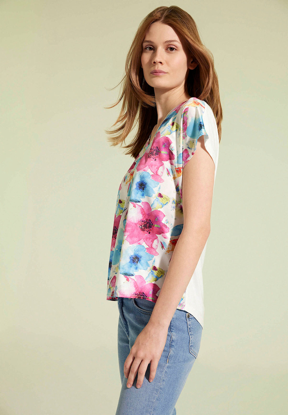 Multi-Color Floral Blouse_01