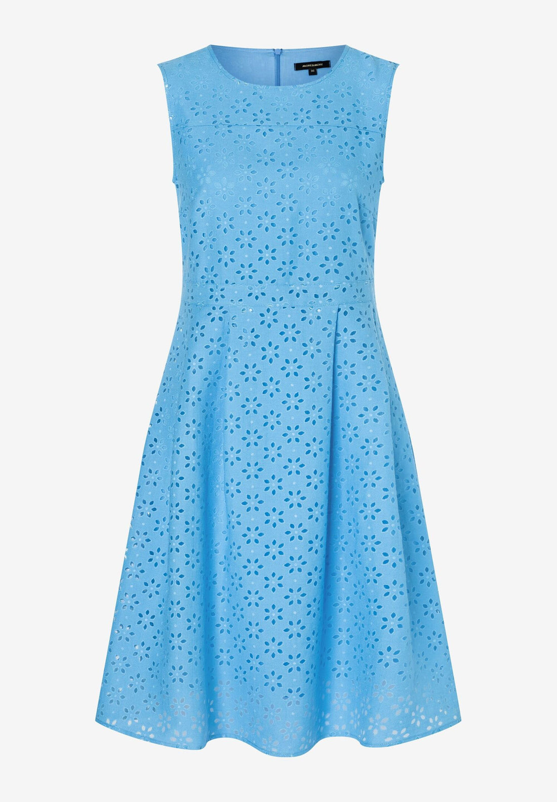 Blue Sleeveless A-Line Short Dress_01