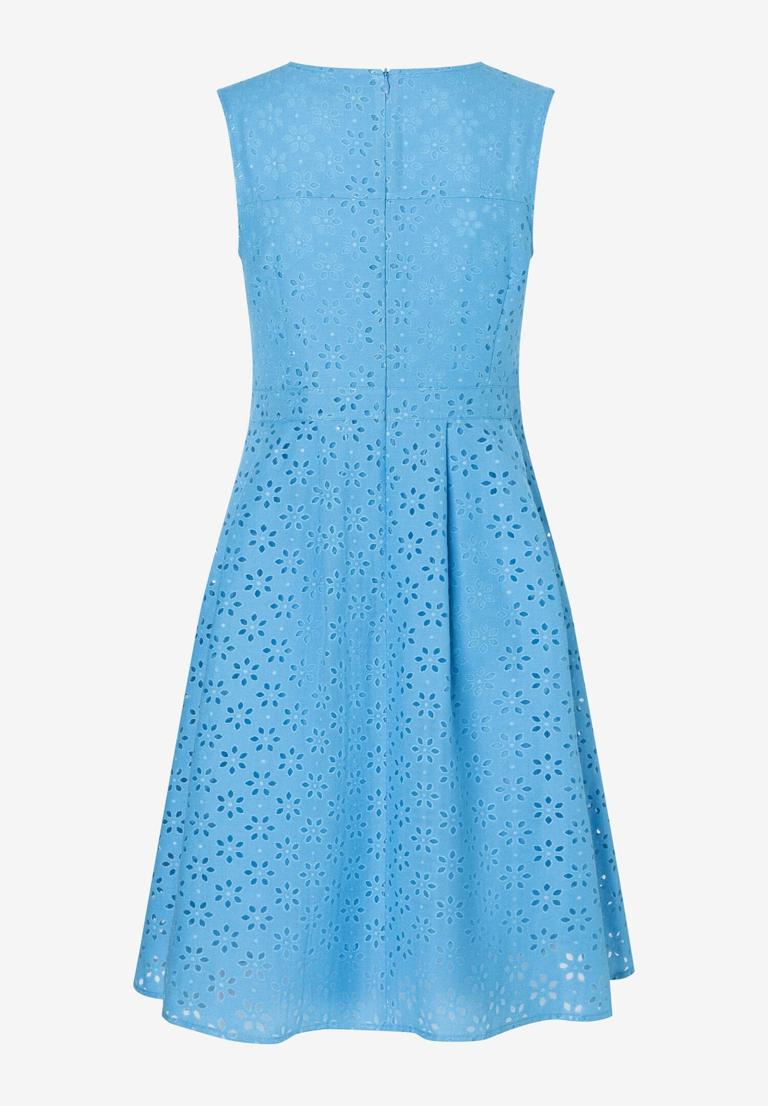 Blue Sleeveless A-Line Short Dress_02