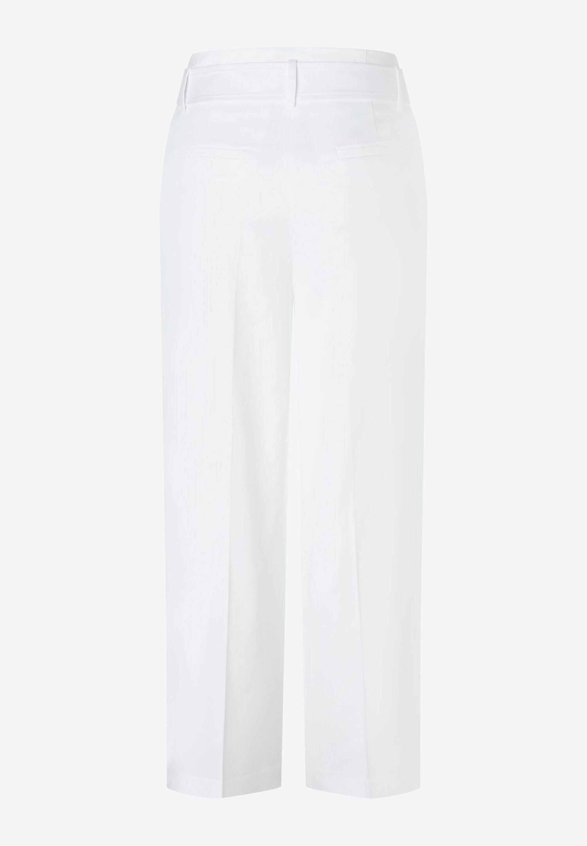 White Cropped Culotte Style Trousers_04