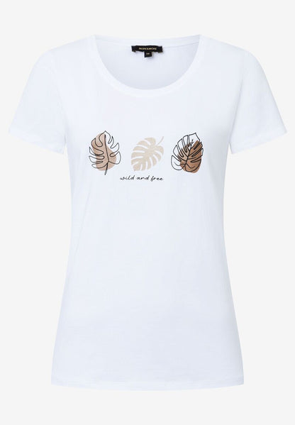 White Short Sleeve Graphic T-Shirt_0?