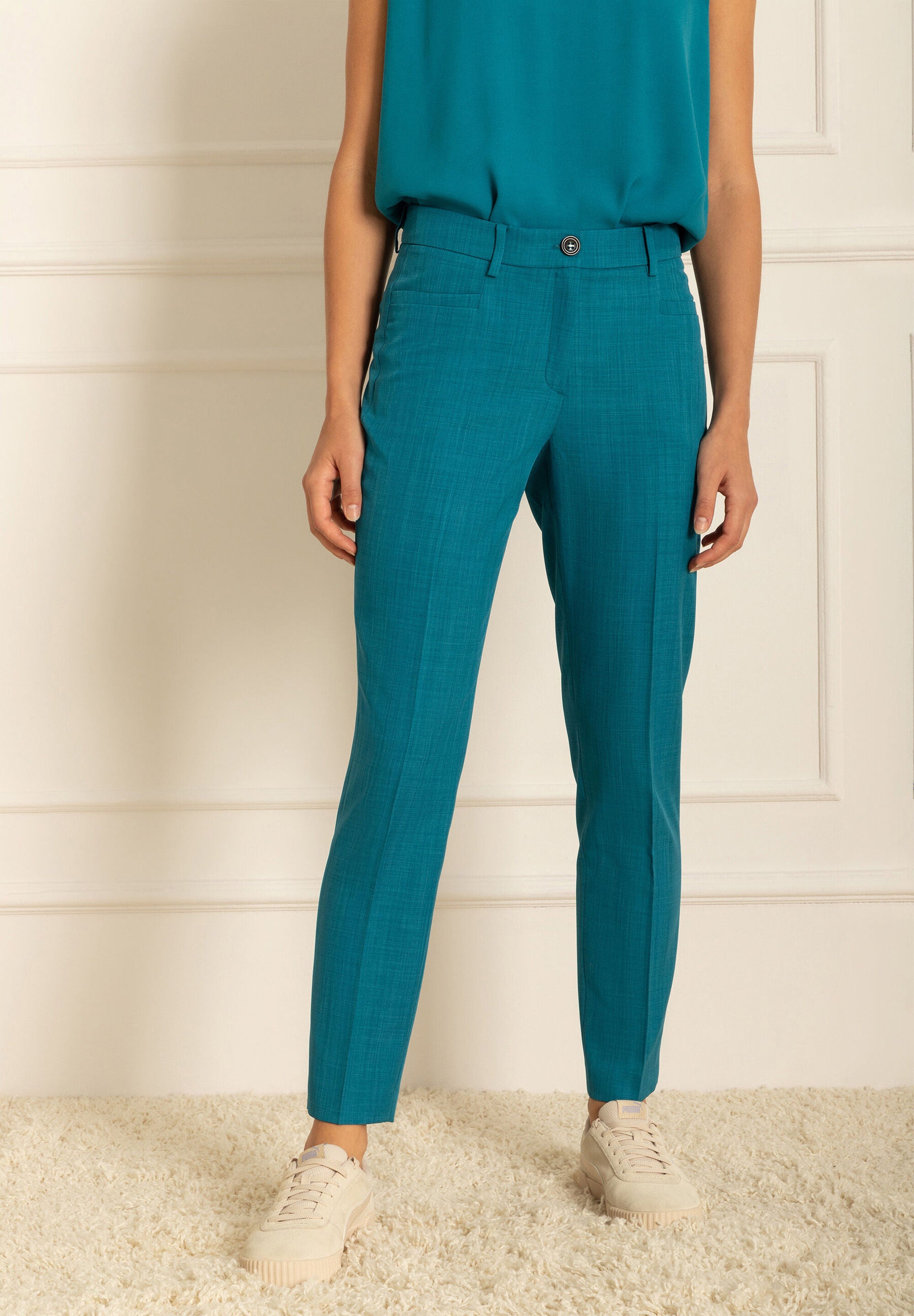 Blue Cropped Dress Trousers_01