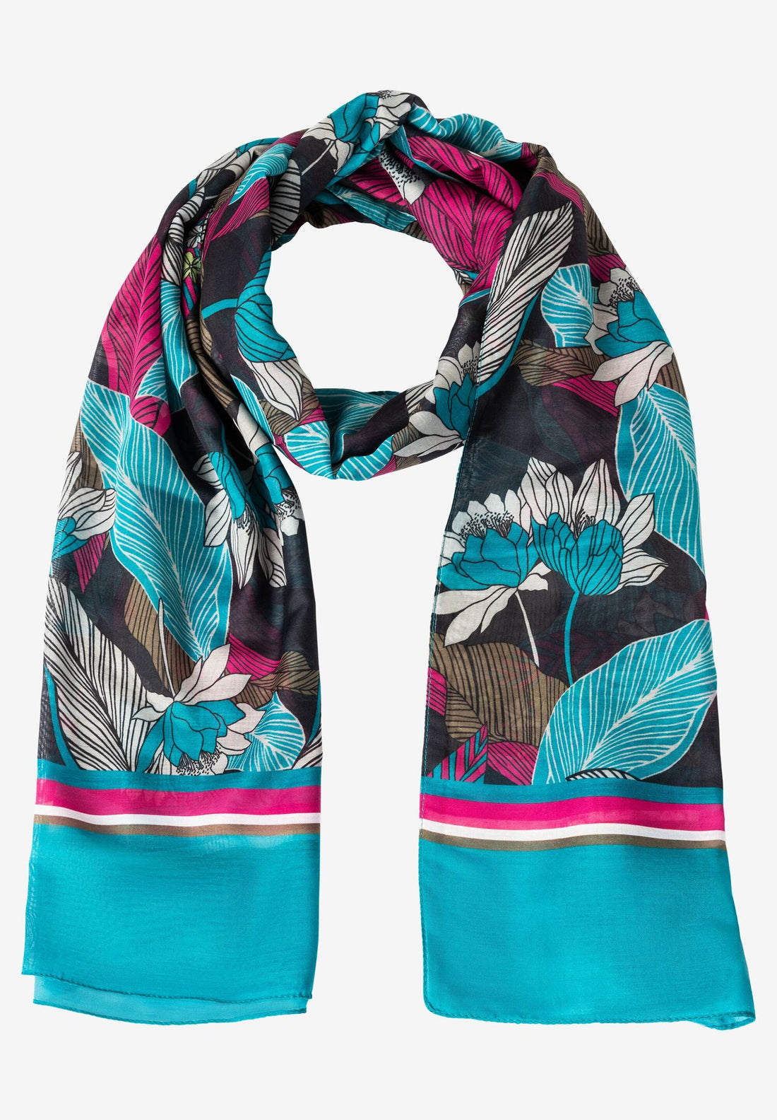 Multi-Color Scarf With All-Over Print_01