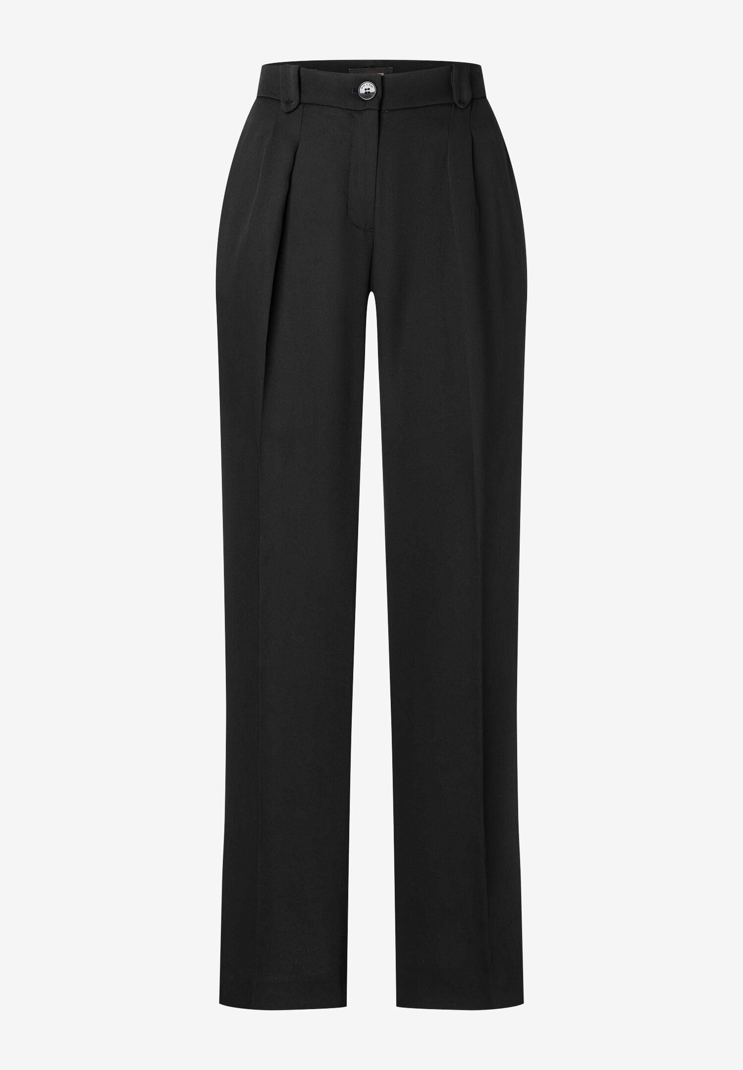 Black Wide Pleated Dress Trousers_31084002_0790_04