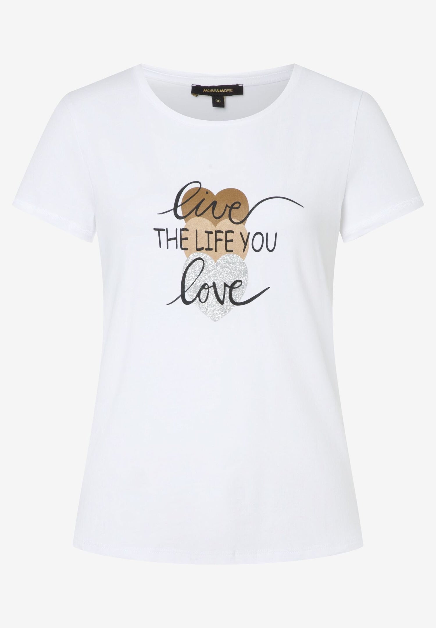 T-Shirt With Front Print, White, Autumn Collection_31090000_0010_02