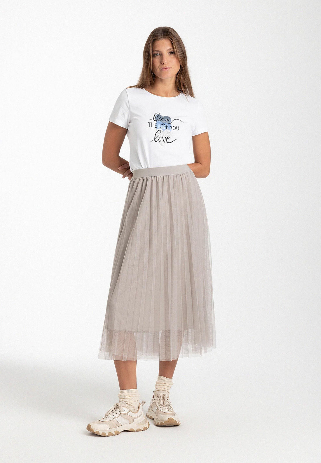 T-Shirt With Front Print, White, Autumn Collection_31090011_0010_02