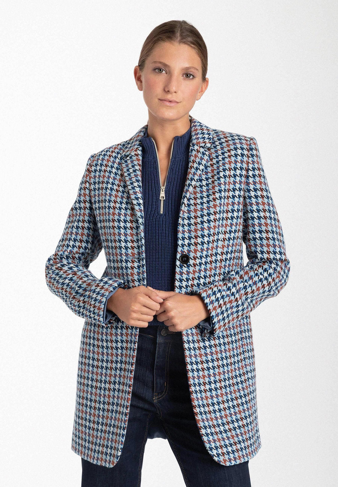 Long Plaid Blazer_31096005_4322_01