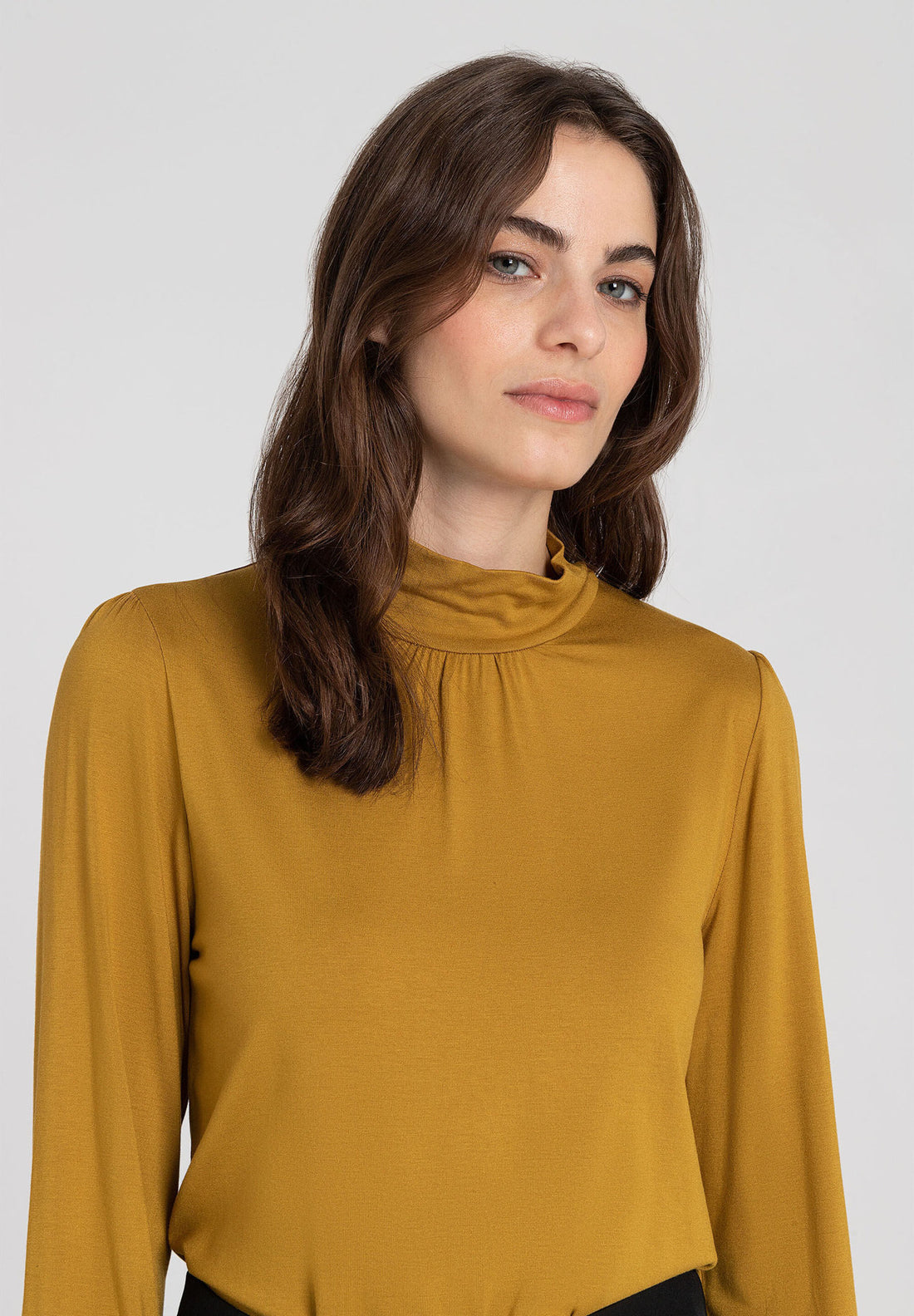 Mustard Yellow Long Sleeve Shirt_31120053_0175_01
