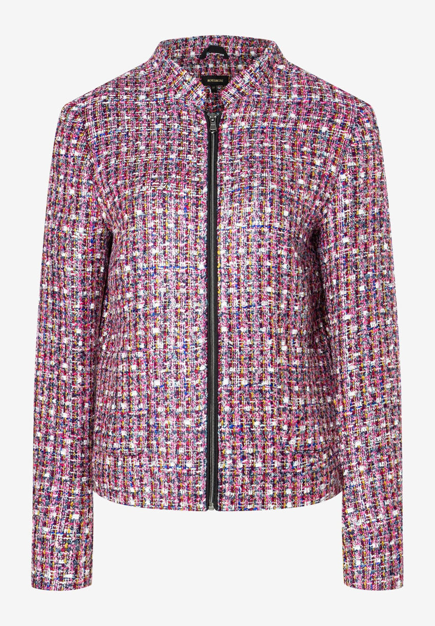 Multicolor BouclŽ Jacket_31126053_4845_04