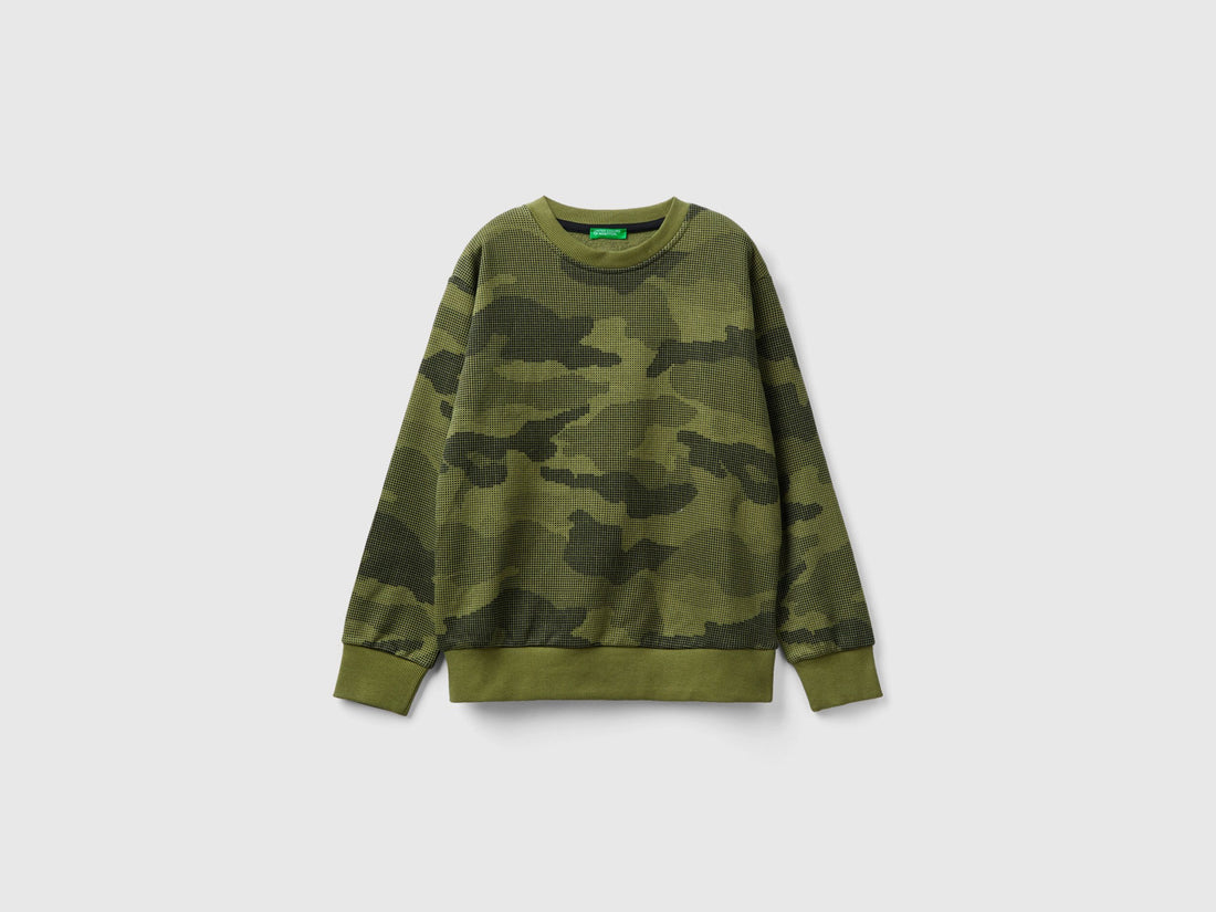 Military Green Camouflage Sweatshirt