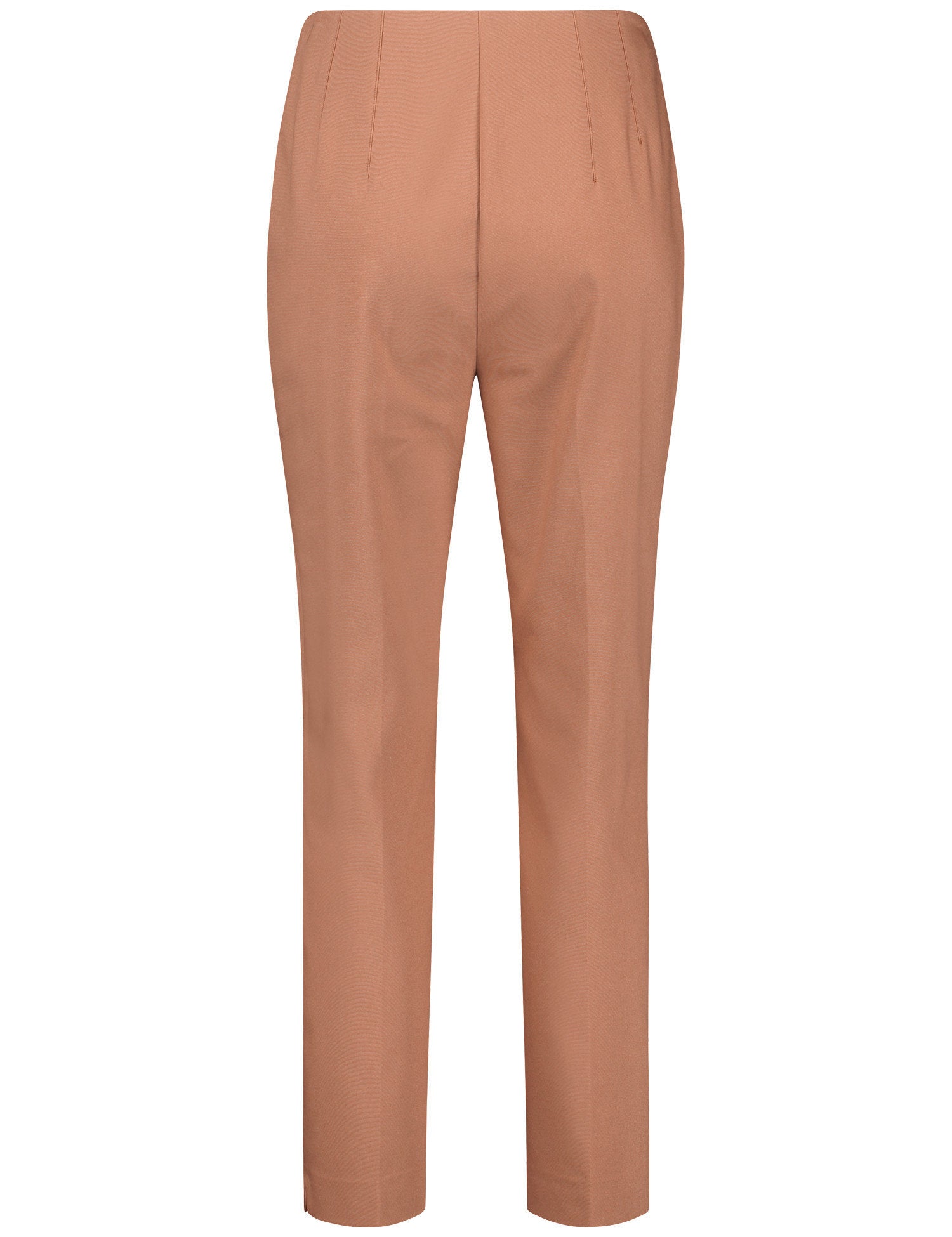 Trousers With Stretch For Comfort And Vertical Pintucks_320004-31334_70243_03