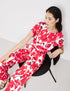 Palazzo Trousers With A Floral Print Taifun