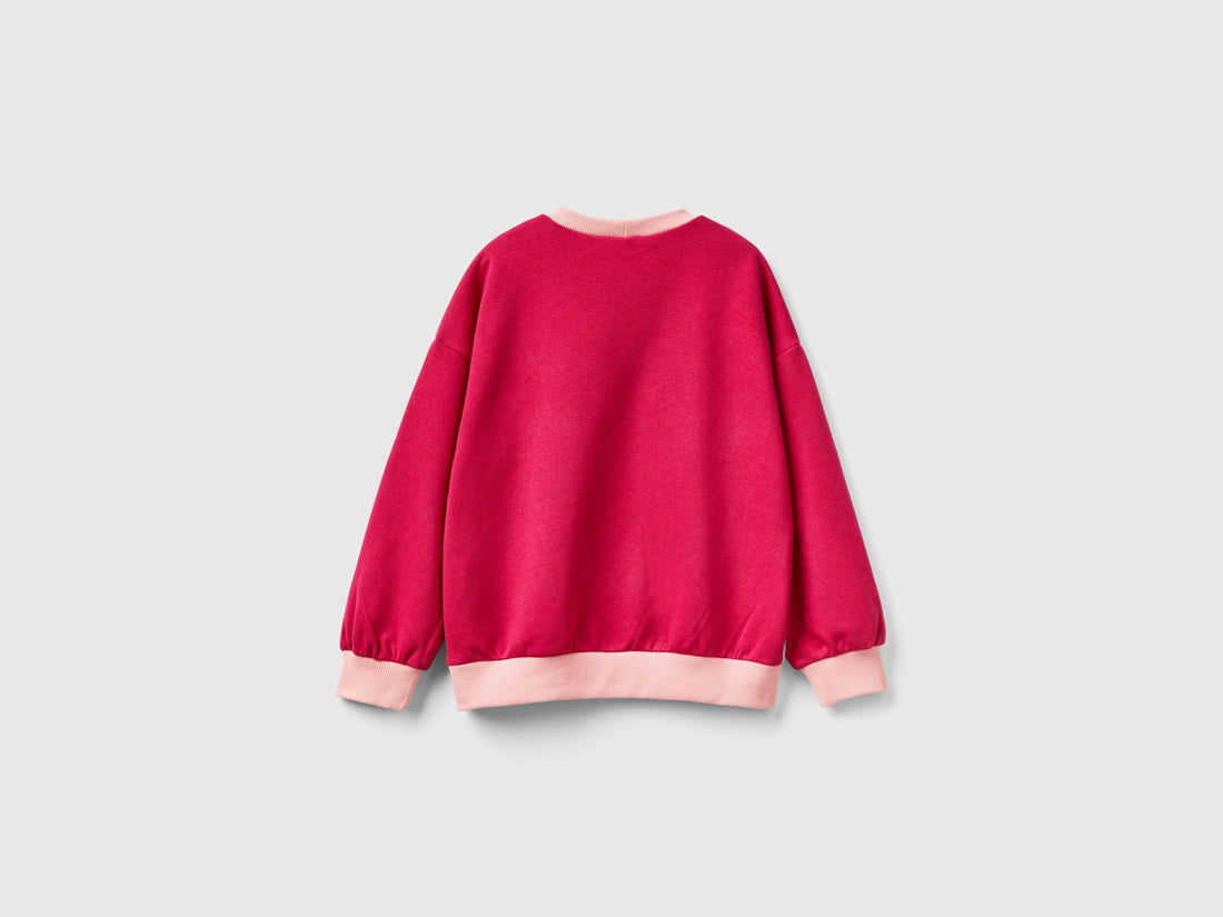 Color Block Sweatshirt With Print_32N4C10DU_03Z_02