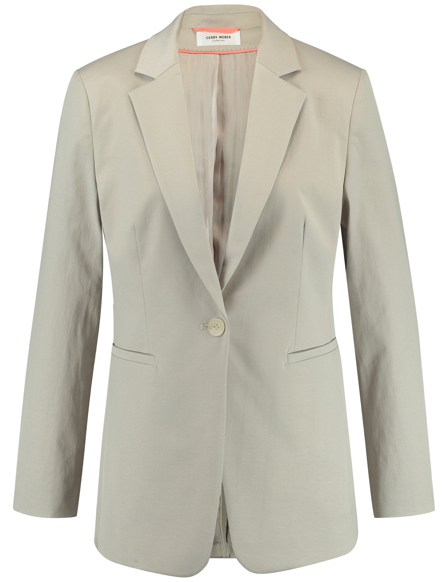 Figure-Skimming Classic Blazer With Stretch For Comfort_330004-31332_90031_01