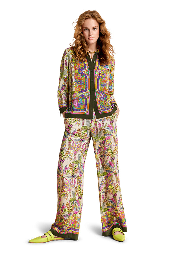 Palazzo Trousers With Coachella Print