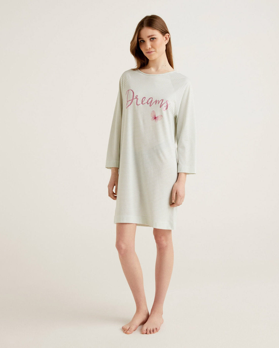 Light Grey Night Dress Benetton