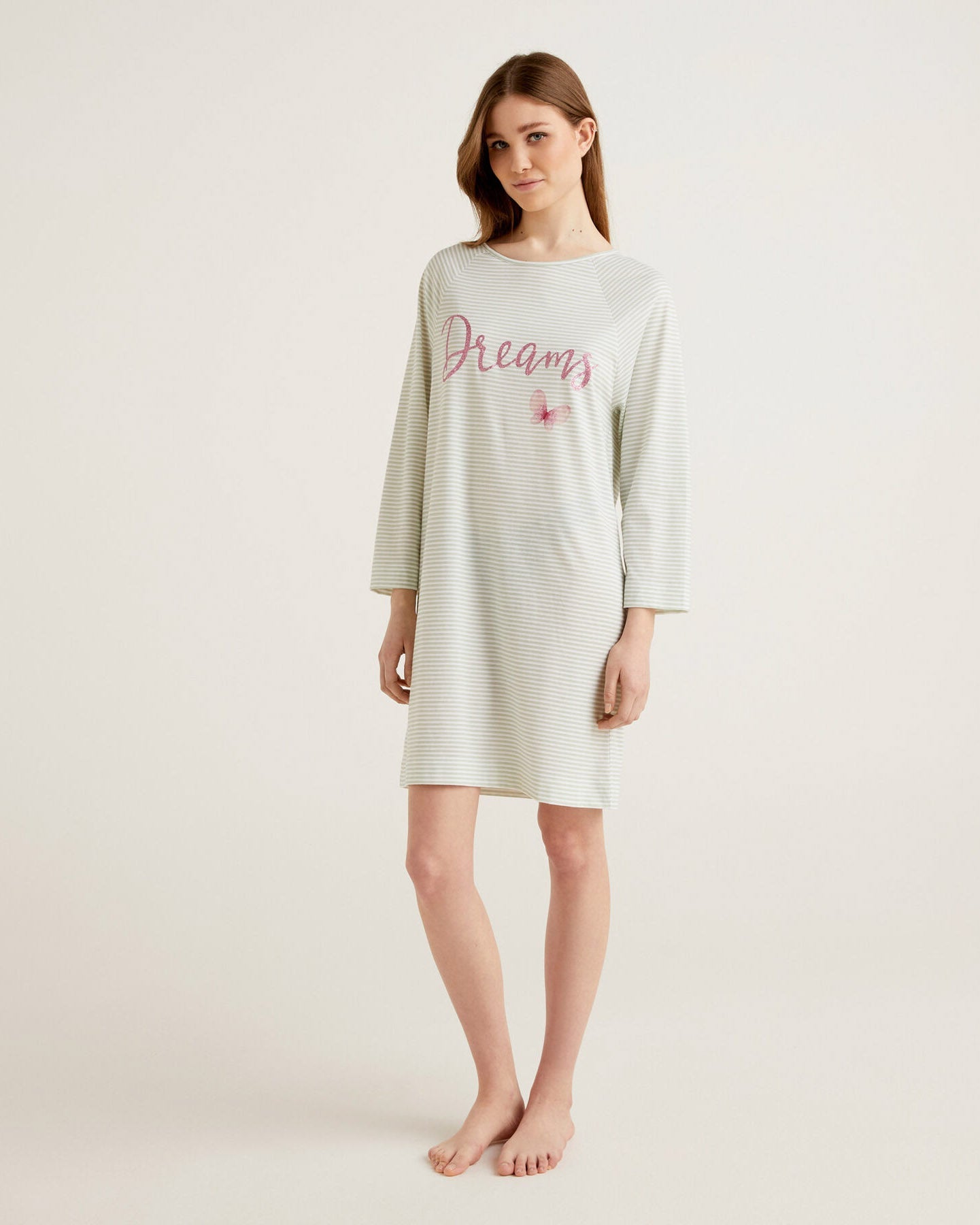 Light Grey Night Dress Benetton