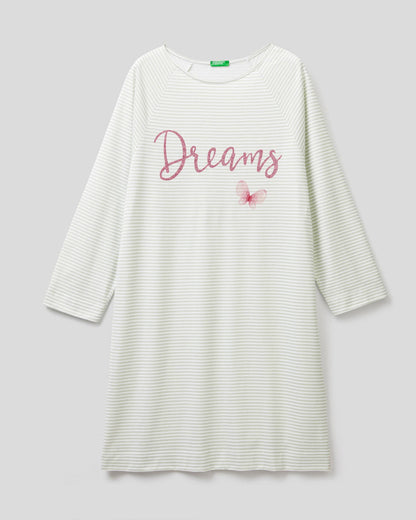 Light Grey Night Dress Benetton