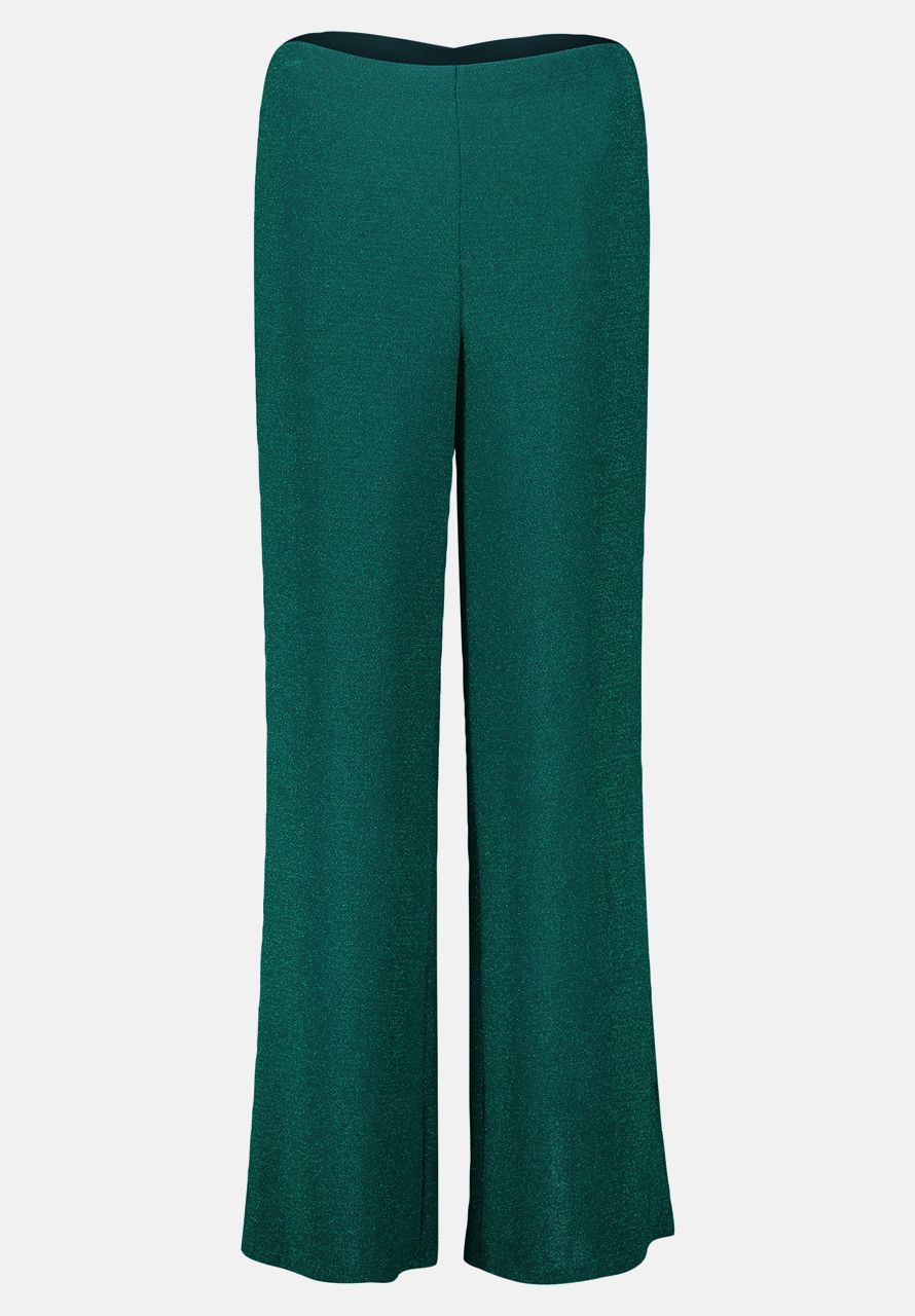 Green Dress Trousers With Elastic Waistband_3410-4164_5867_04