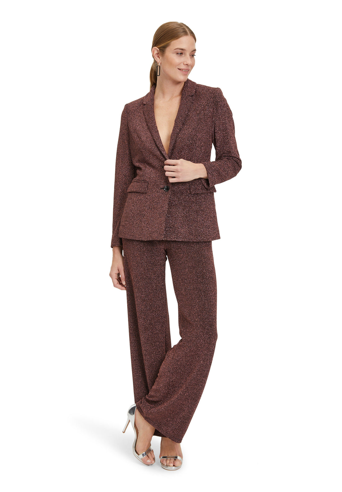 Brown Dress Trousers With Elastic Waistband_3410-4164_9847_01