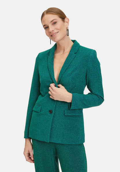 Green Blazer With Lurex Thread_3411-4164_5867_01