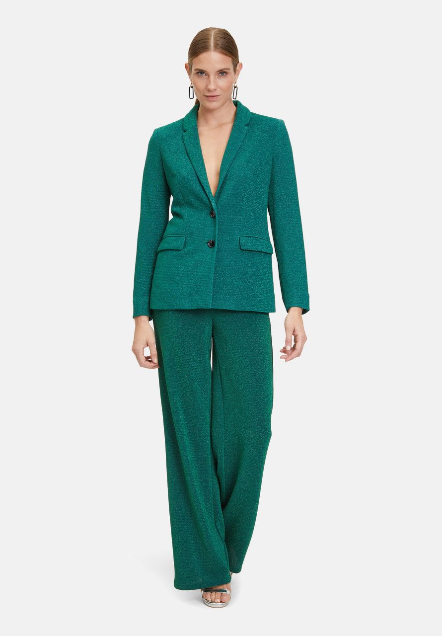 Green Blazer With Lurex Thread_3411-4164_5867_02