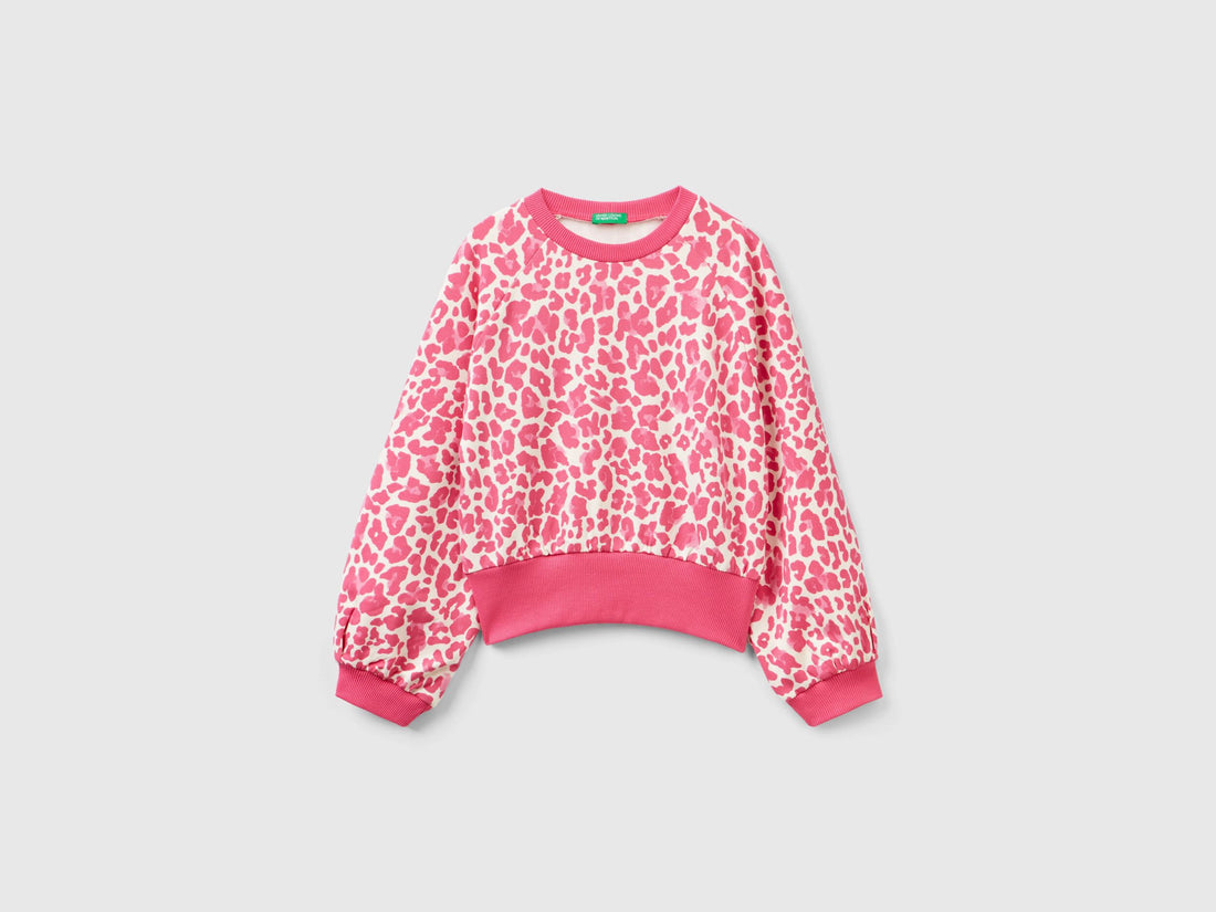 Animal Print Sweatshirt In Stretch Cotton Blend_35Y3C10FI_69L_01