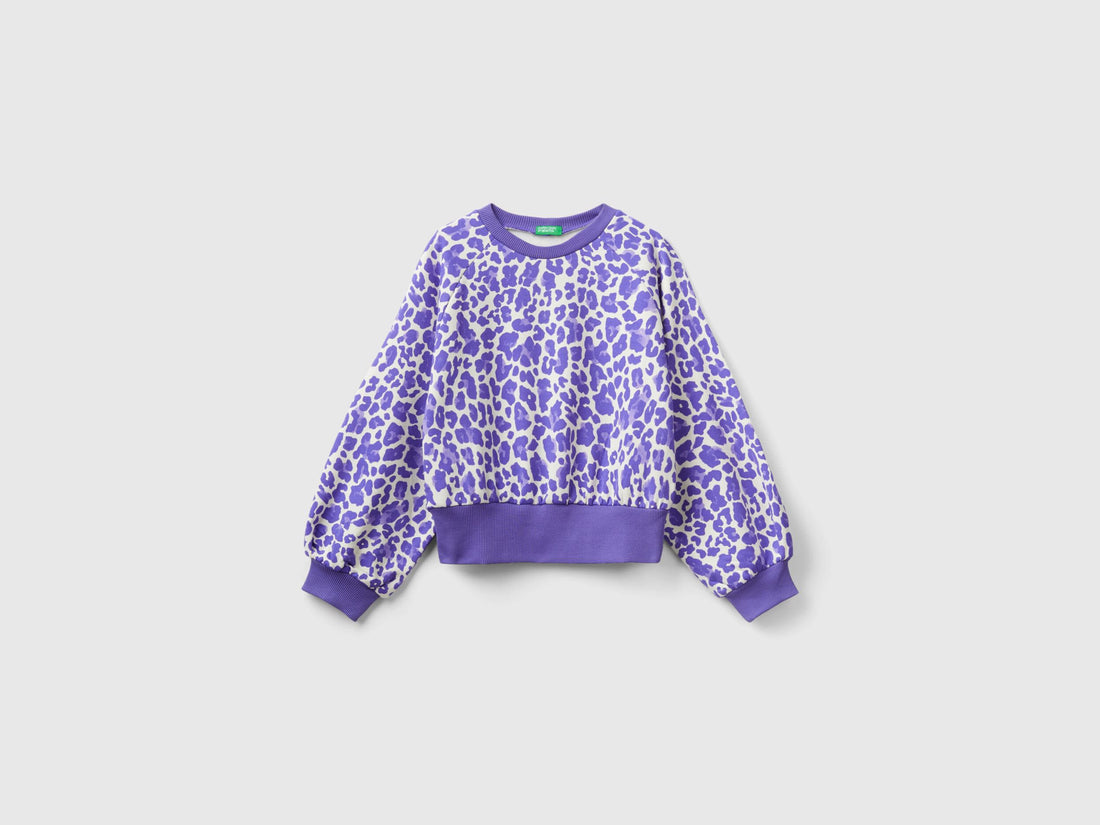 Animal Print Sweatshirt In Stretch Cotton Blend_35Y3C10FI_69Q_01