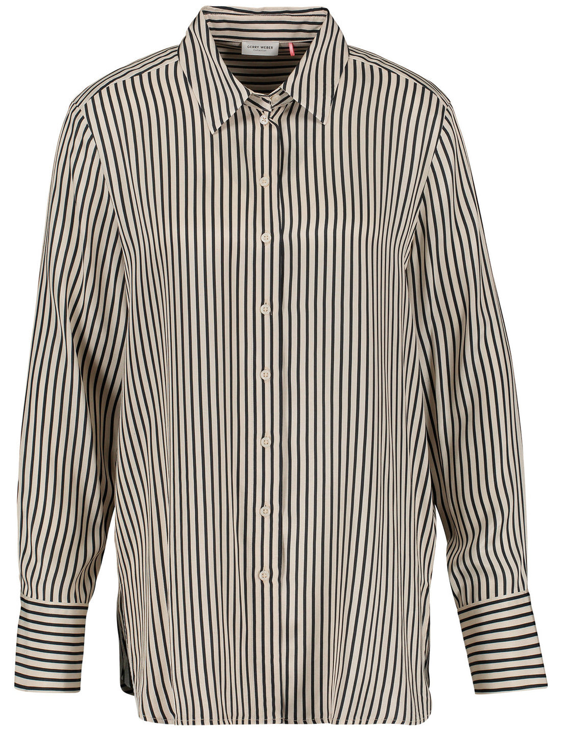 Striped Shirt Blouse With A Rounded Hem_360004-31401_9016_02
