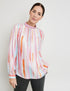 Striped Blouse With A Stand-Up Collar_360068-31461_3069_01