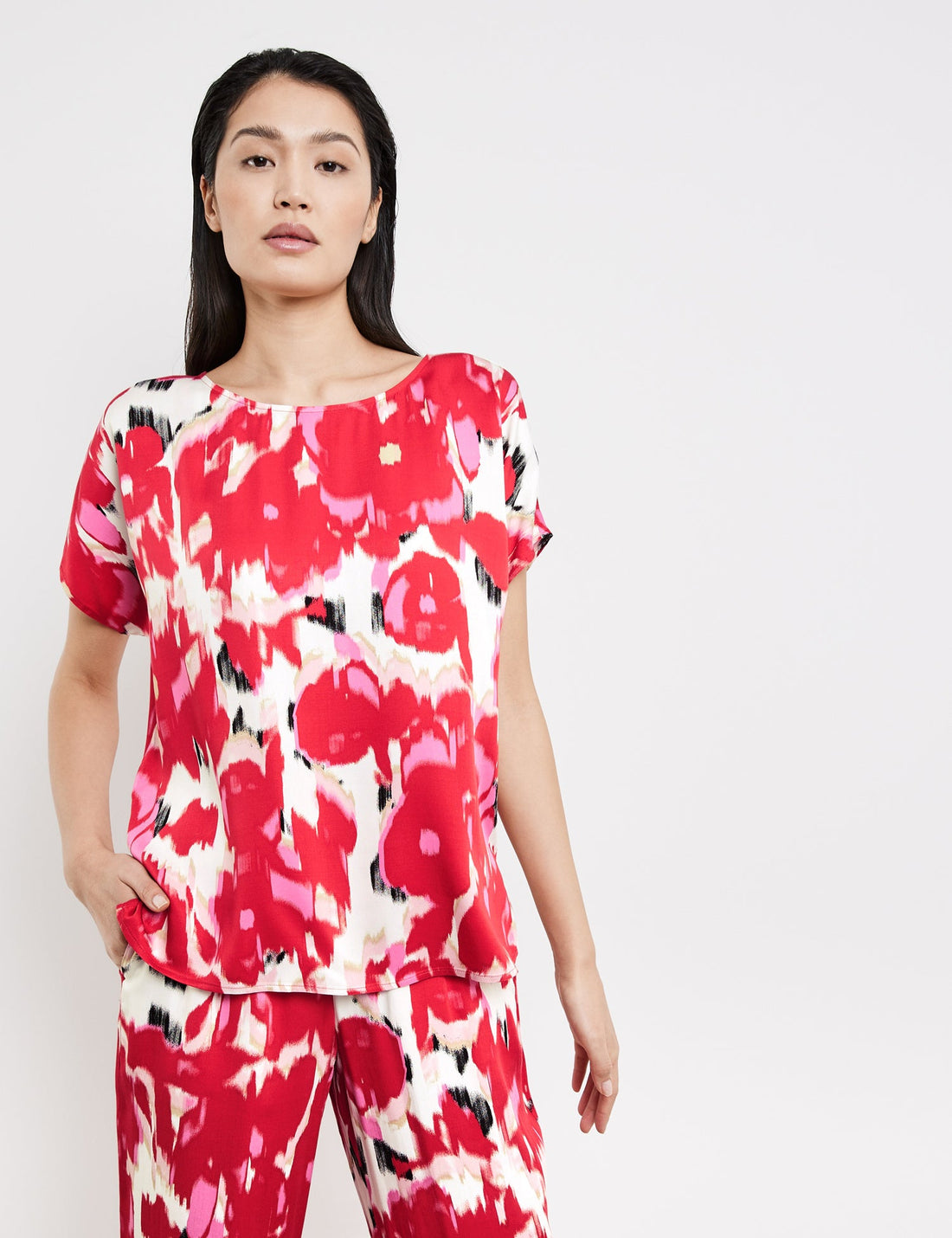 Blouse Top With An All-Over Floral Print Taifun