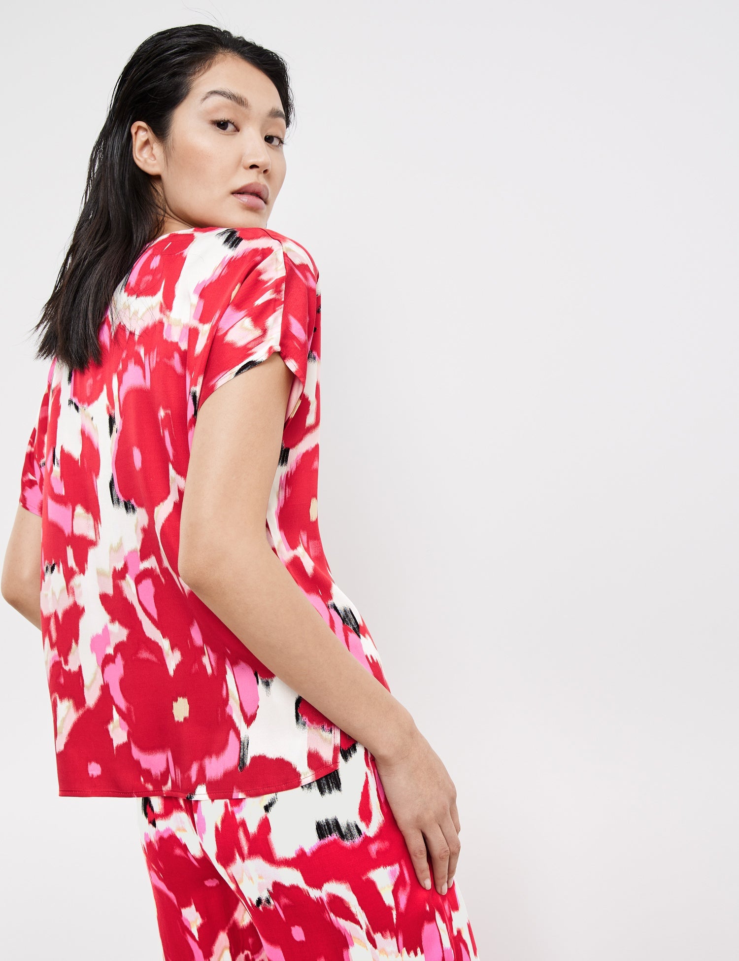 Blouse Top With An All-Over Floral Print Taifun