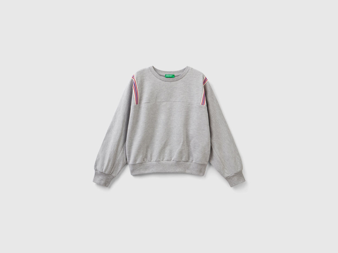 Sweatshirt With Striped Details