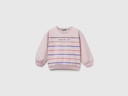 Sweatshirt With Print And Embroidery