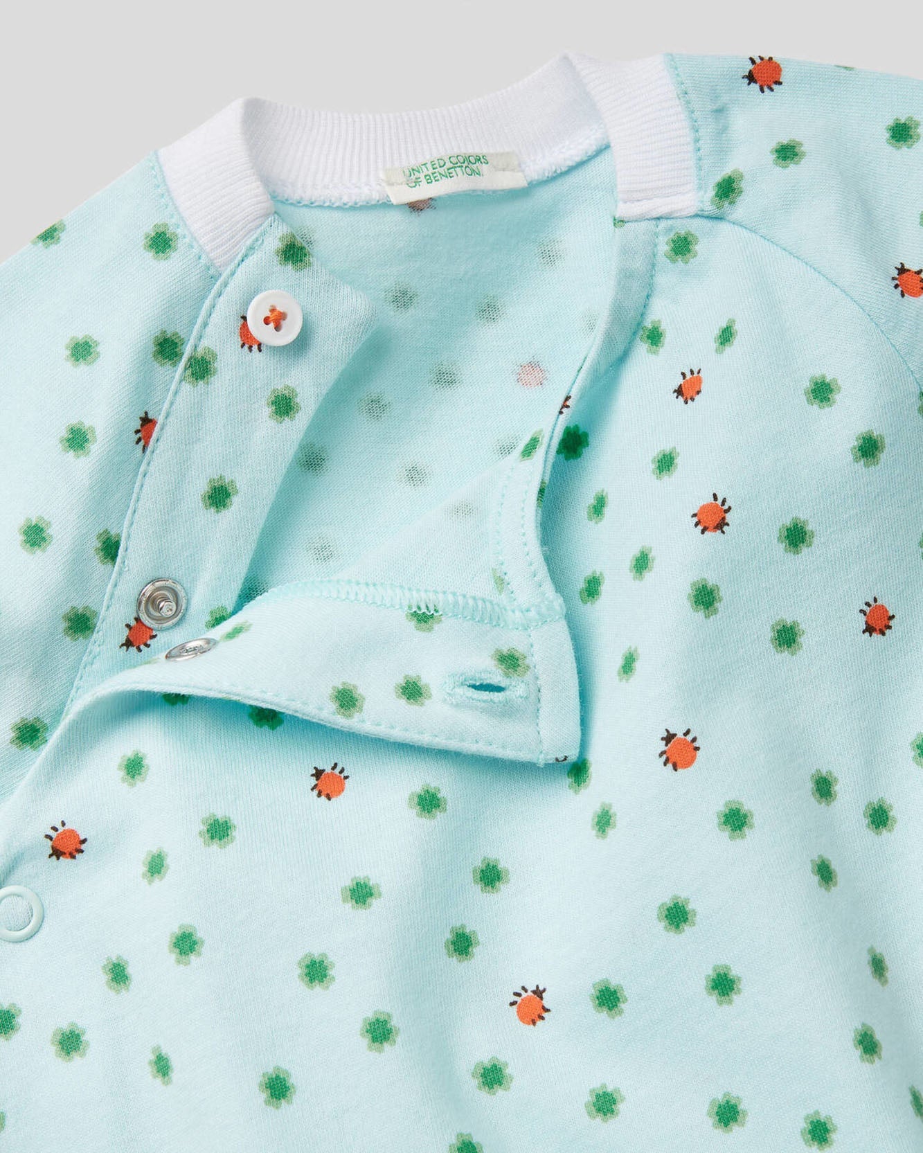 White Overall + Bodysuit + Short Benetton