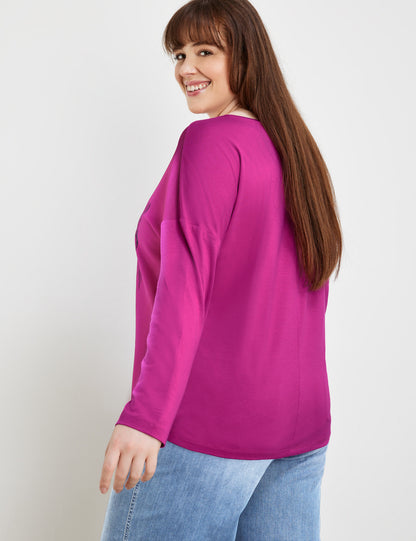 Long Sleeve Top In A Mix Of Materials_371233-26325_3382_06