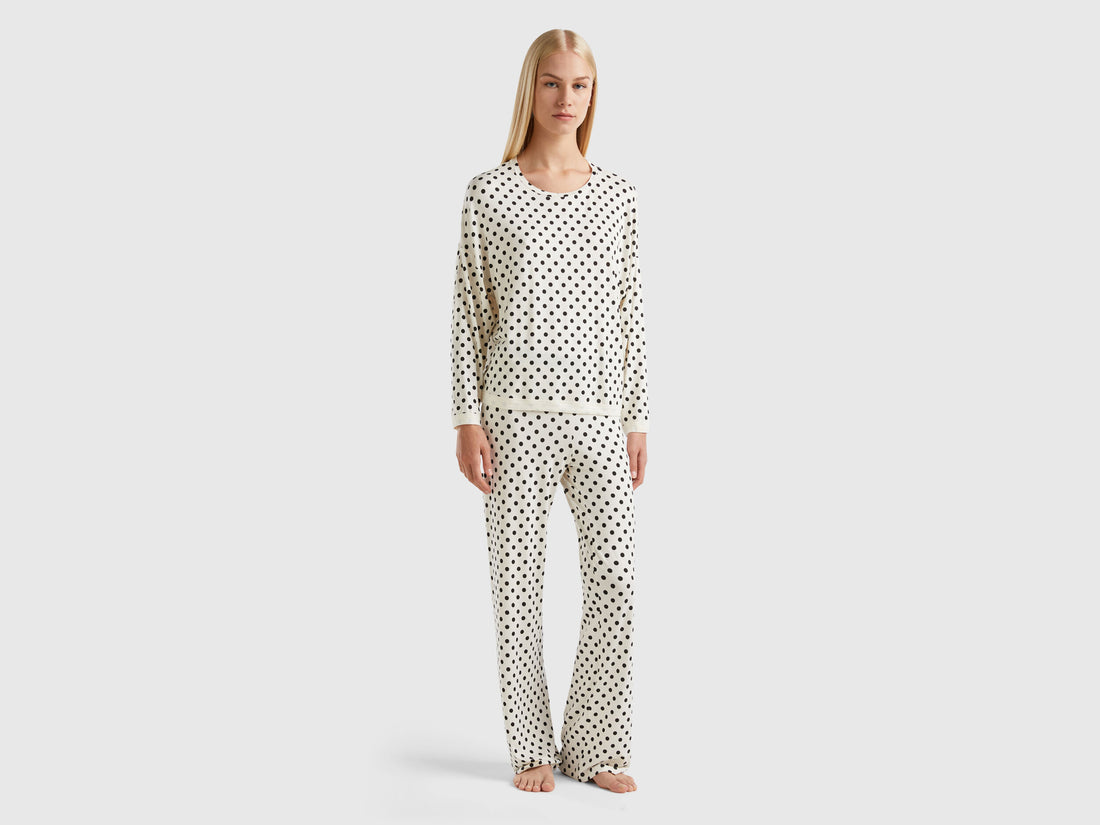 Long Polka Dot Pyjamas