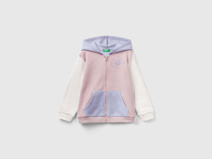 Zip-Up Sweatshirt In Cotton Blend_39M2G502E_901_01