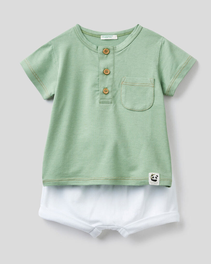 Light Green Set T-Shirt+shorts