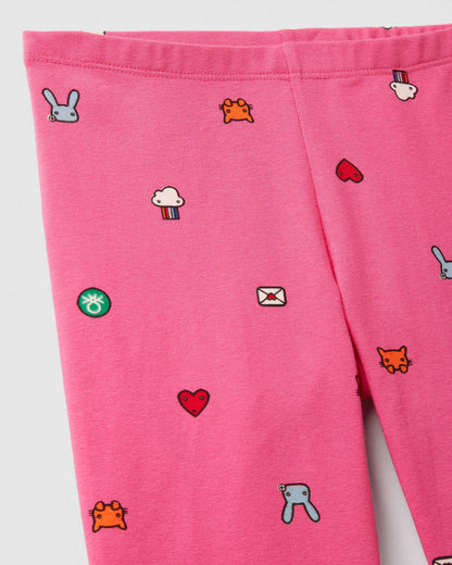 Pink Leggings Benetton