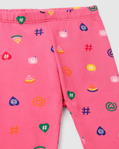 Fuchsia Leggings Benetton