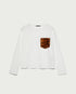 White T-Shirt L/S Sisley