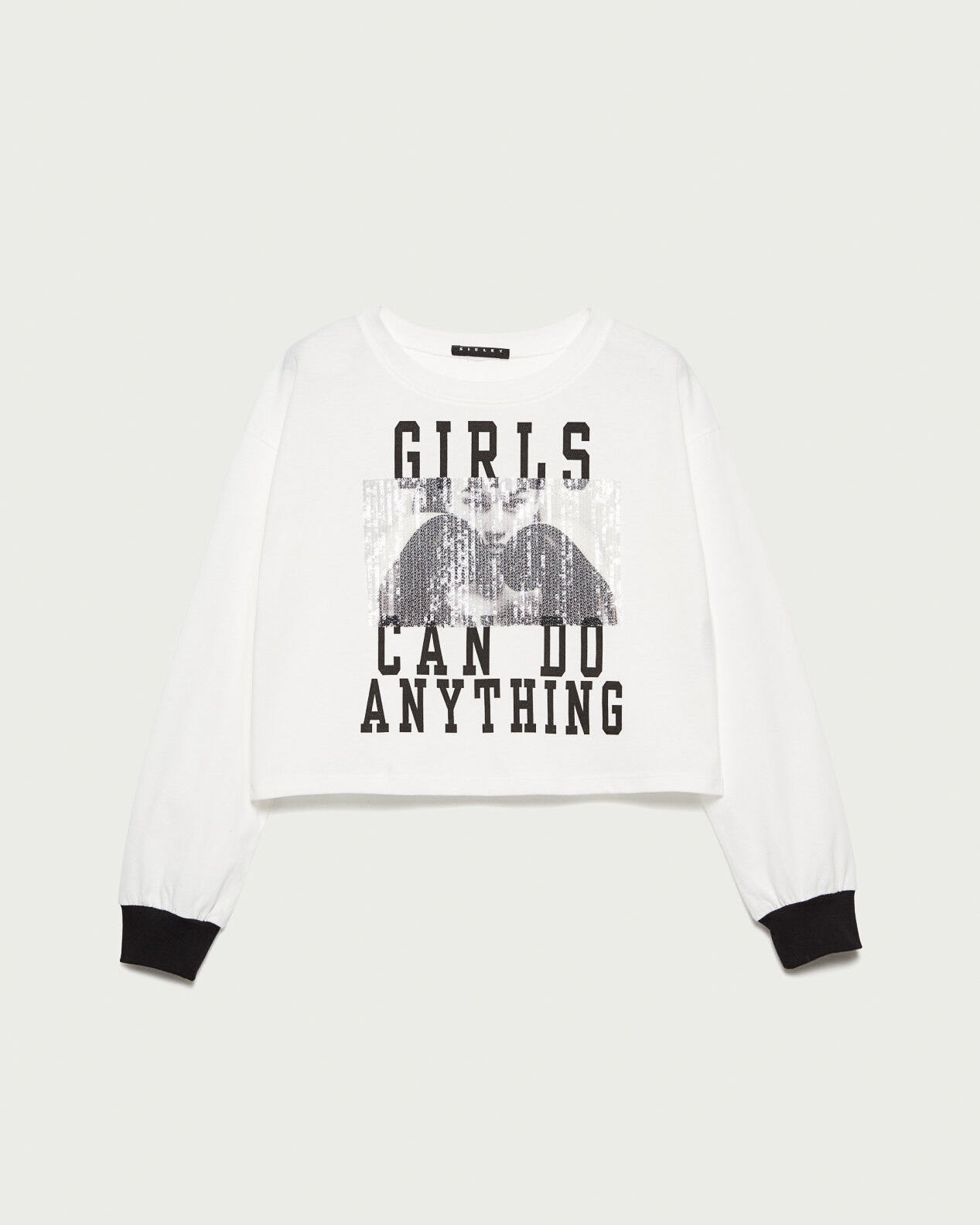 White Sweater L/S Sisley