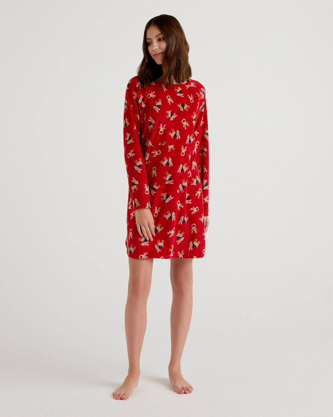 Red Night Dress Benetton