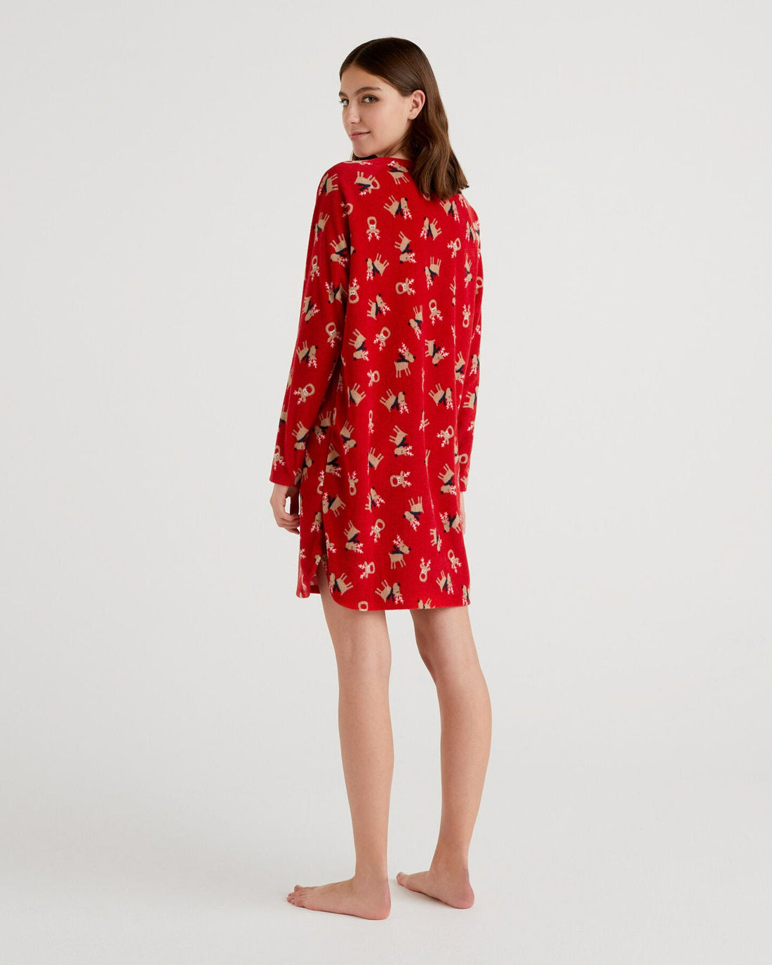 Red Night Dress Benetton