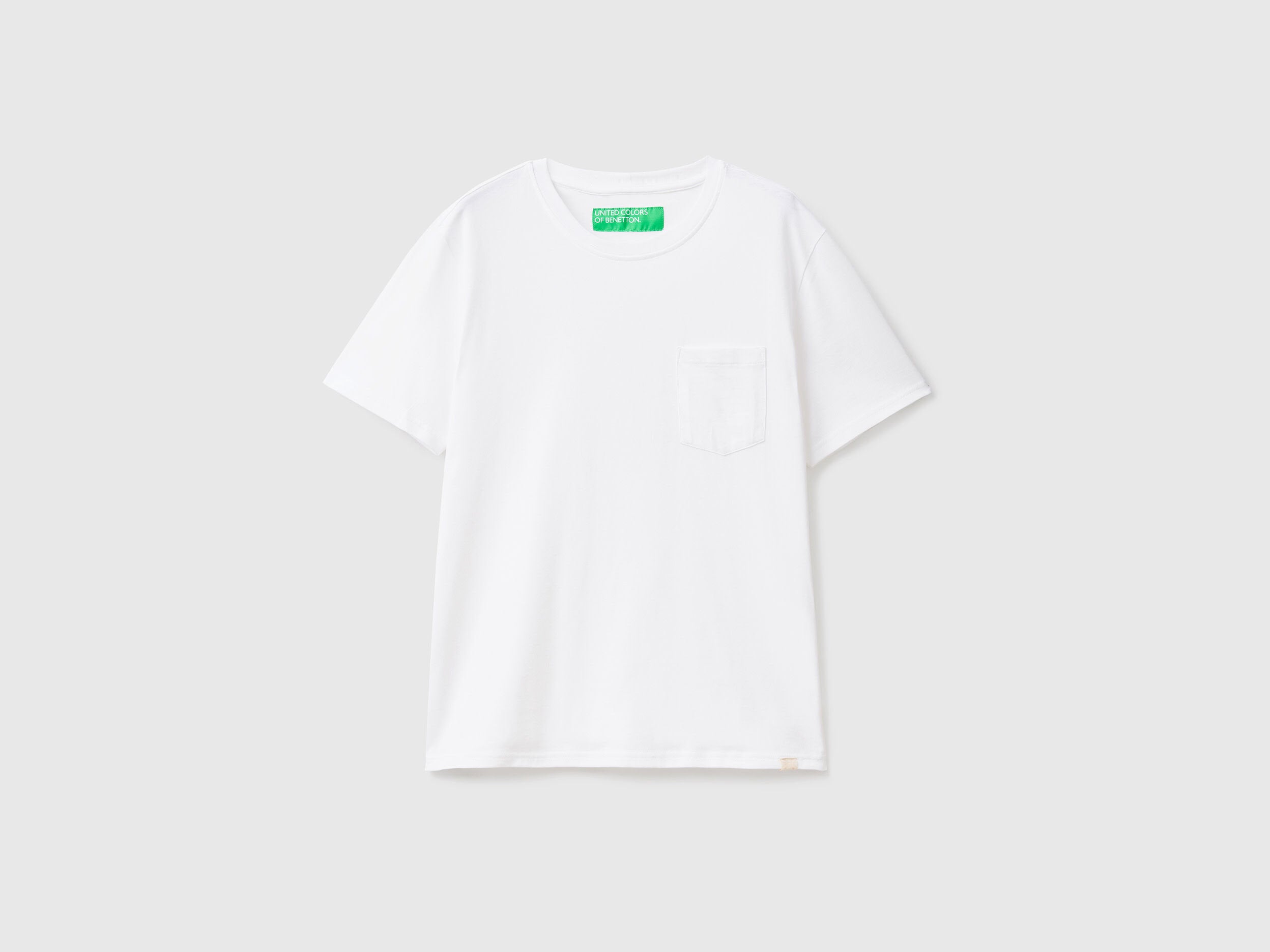 100% Cotton T-Shirt With Pocket_3BL0J19G5_101_03