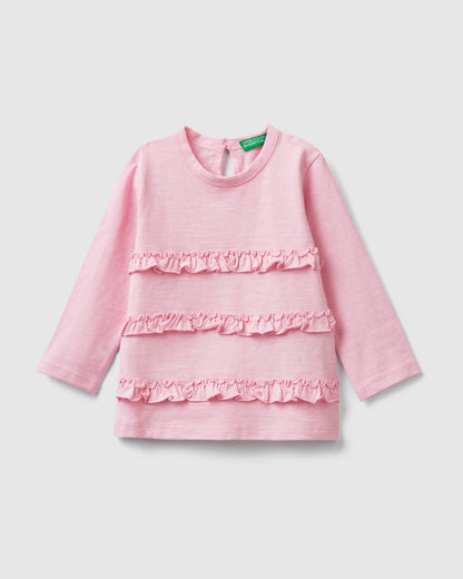 Pink T-Shirt L/S Benetton