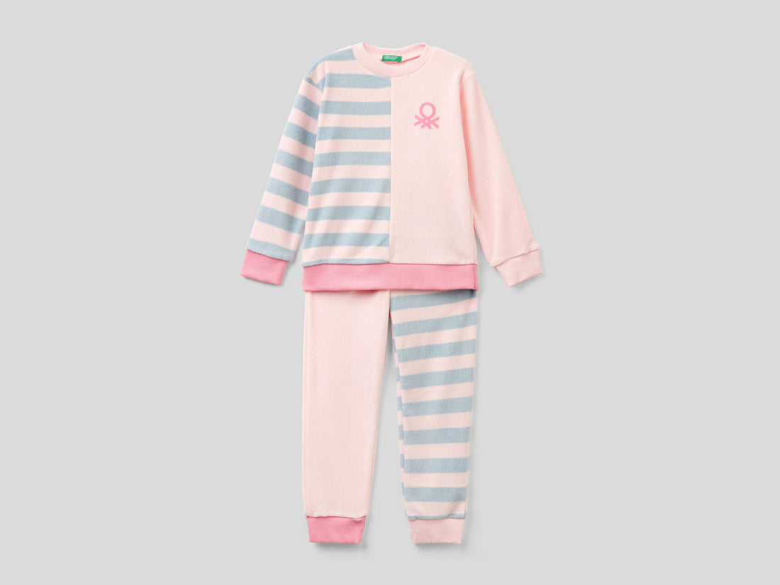 Striped Pyjamas In Fleece