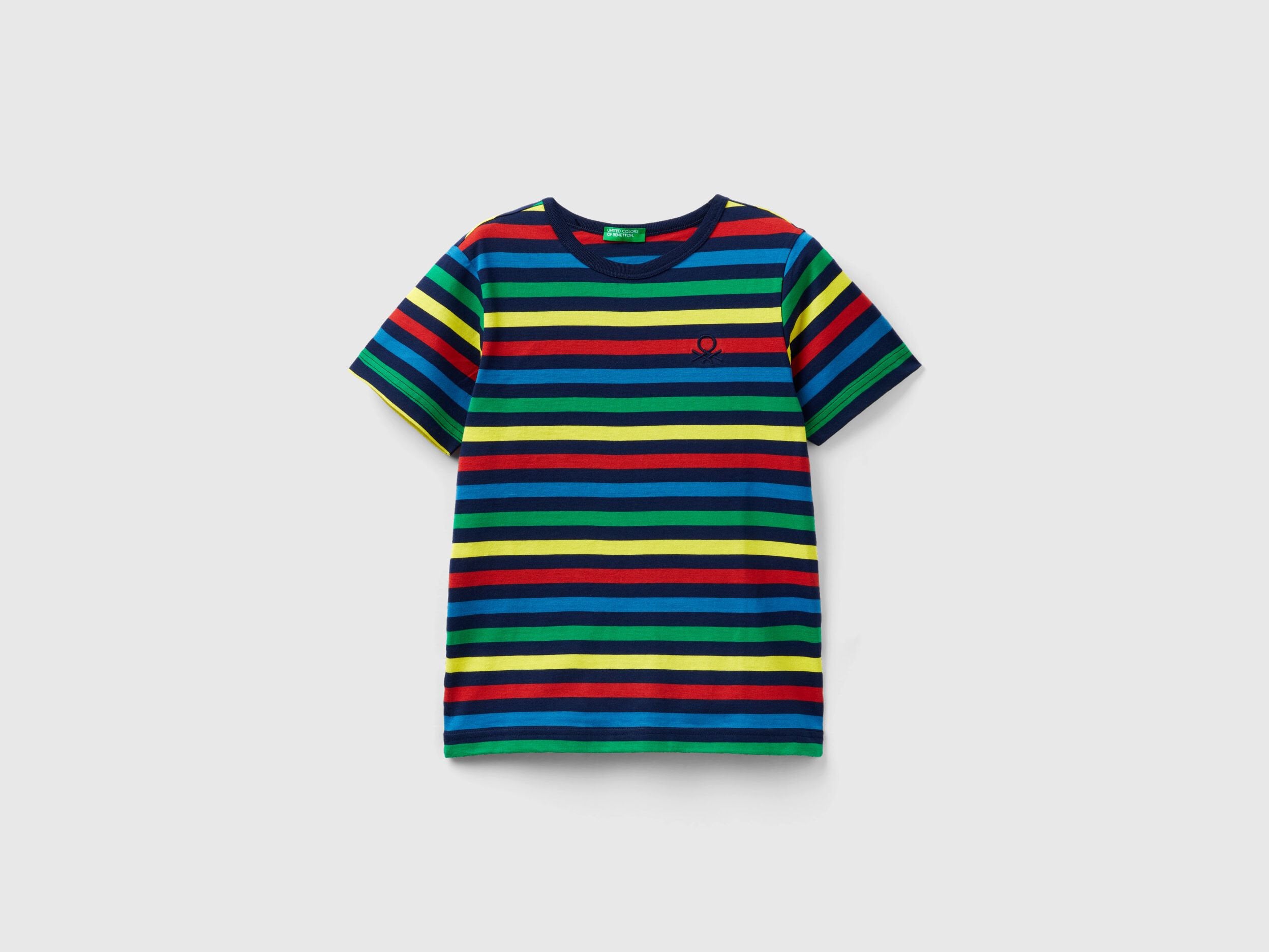 Striped 100% Cotton T-Shirt_3EJGC10H4_912_01